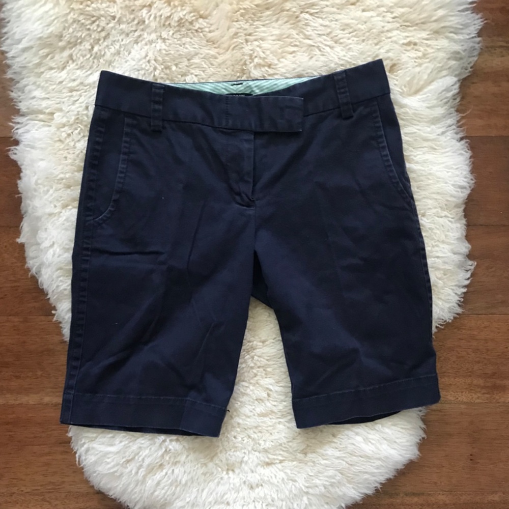 J. Crew CityFit 10in Bermuda Shorts Navy Size 0